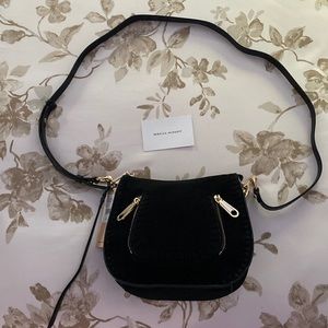 Rebecca Minkoff Mini Zip Top Vanity Crossbody Saddle Bag NWT